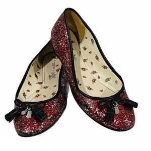 COACH x The Wizard of Oz Maryjane Flat Ruby Slippers 7.5 B